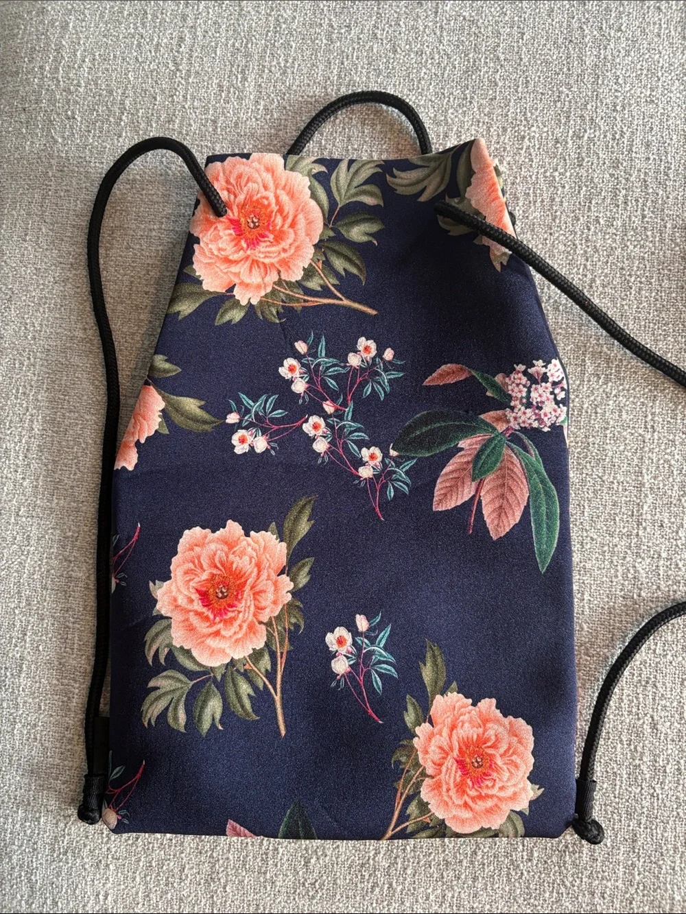 TRIANGL Floral Neoprene Bikini Set + Matching Drawstring Bag